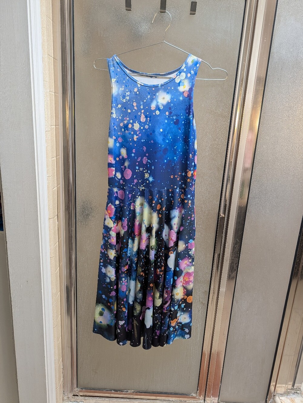 Blackmilk Dreaming In Twilight Watercolours Princess Midi Dress